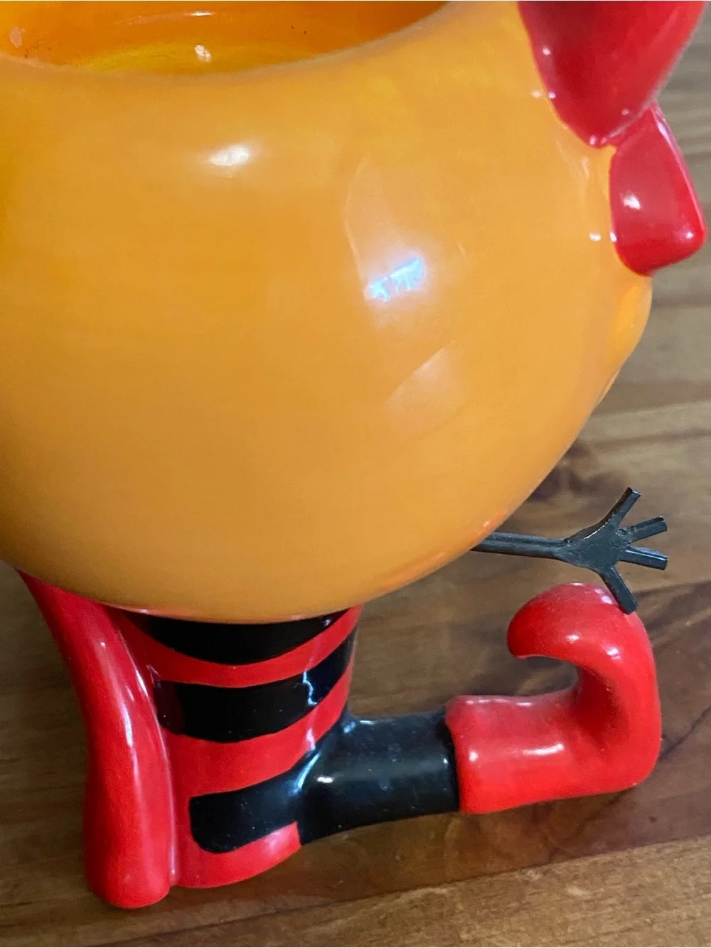 Vintage Halloween Ceramic candle holder character in devil costume (E)